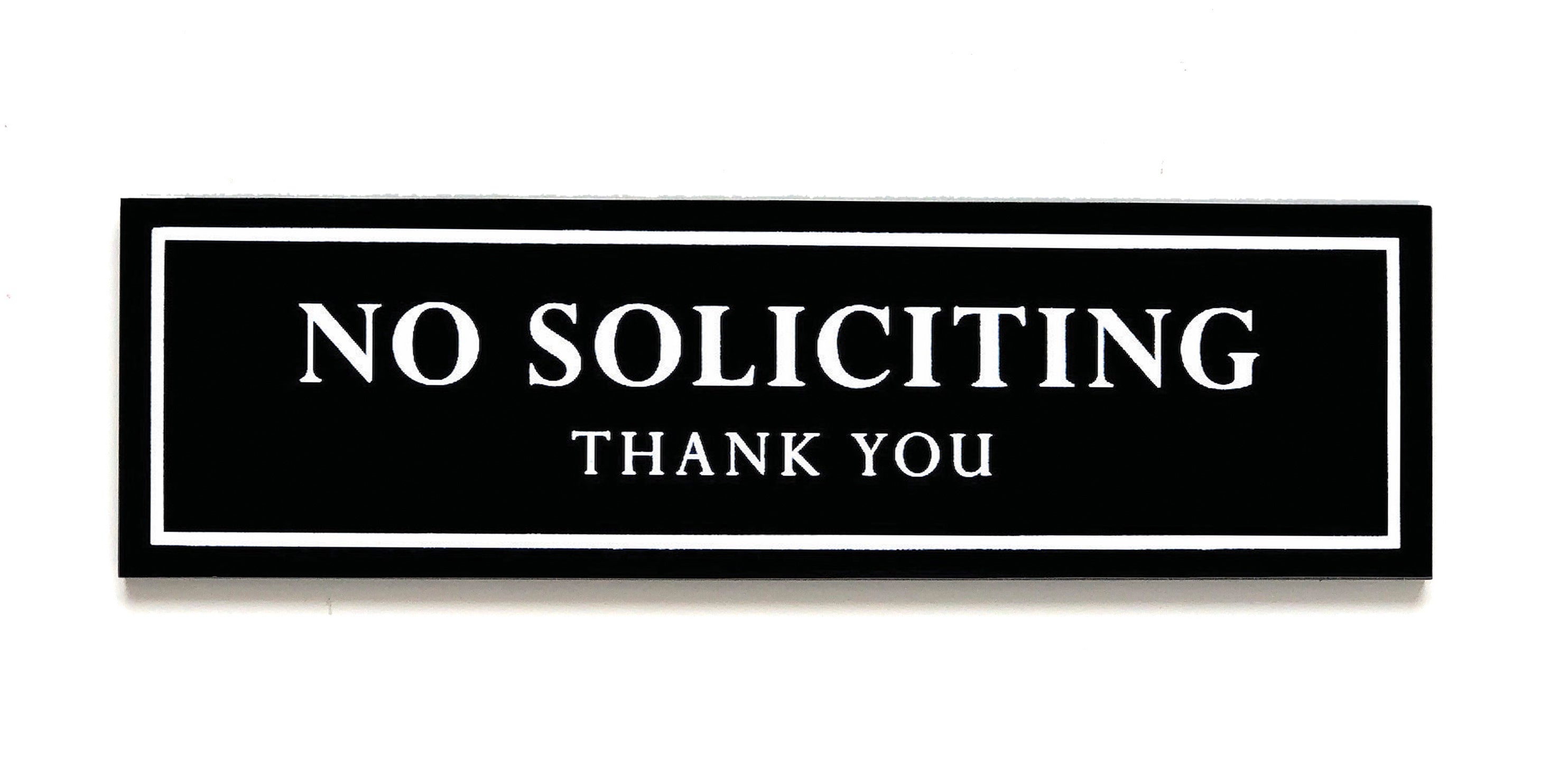No Soliciting