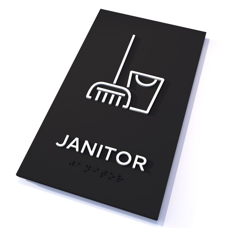 English / frosted black / Janitor