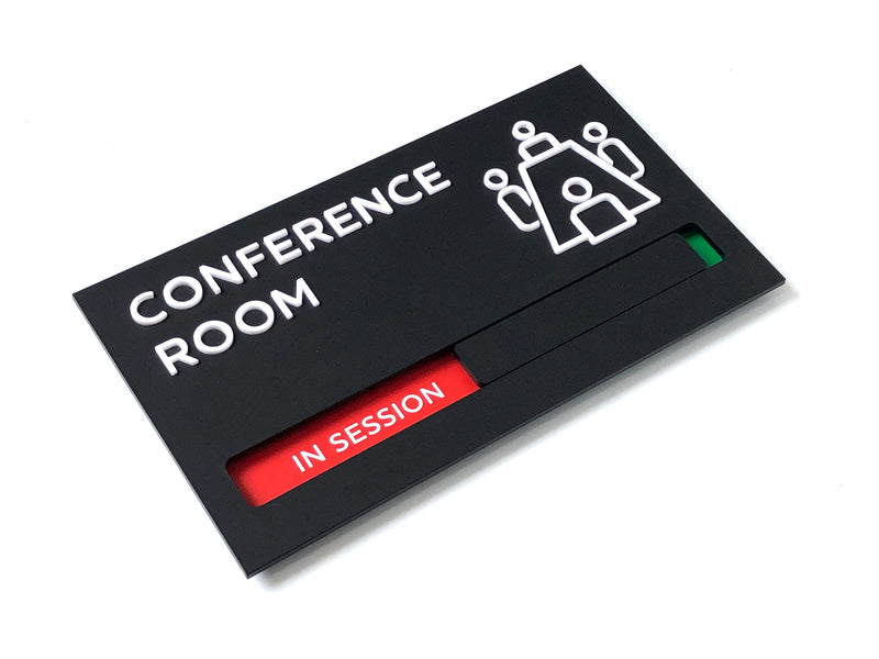 English / frosted black / Conference Room
