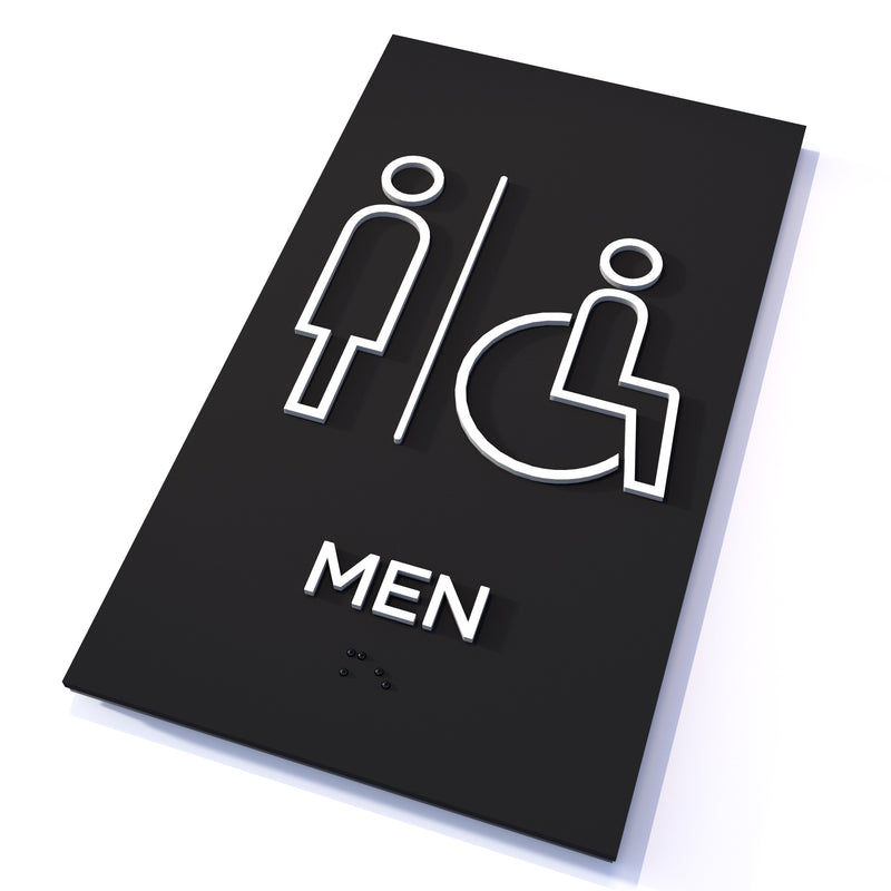 English / frosted black / Men + Accessible