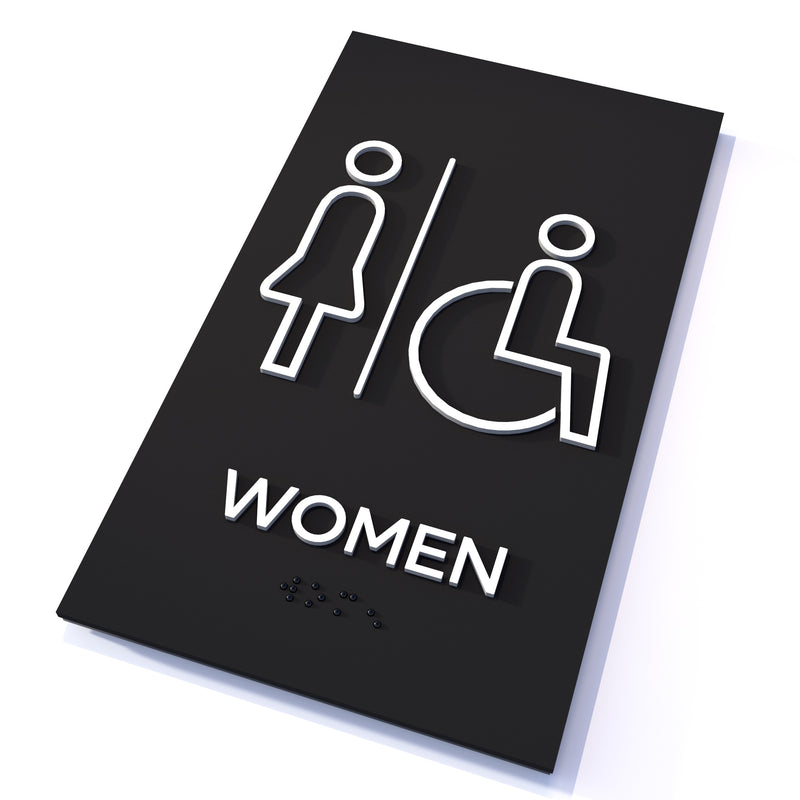 English / frosted black / Women + Accessible