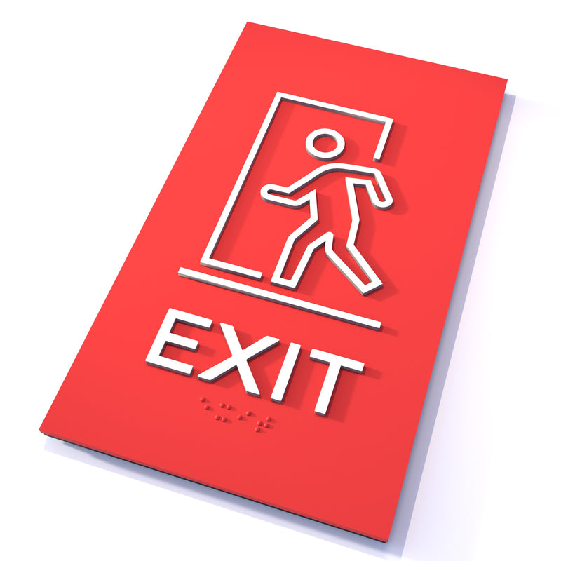 English / Red / Exit