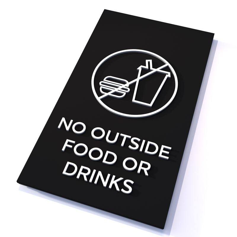English / frosted black / No Outside Food and Drinks