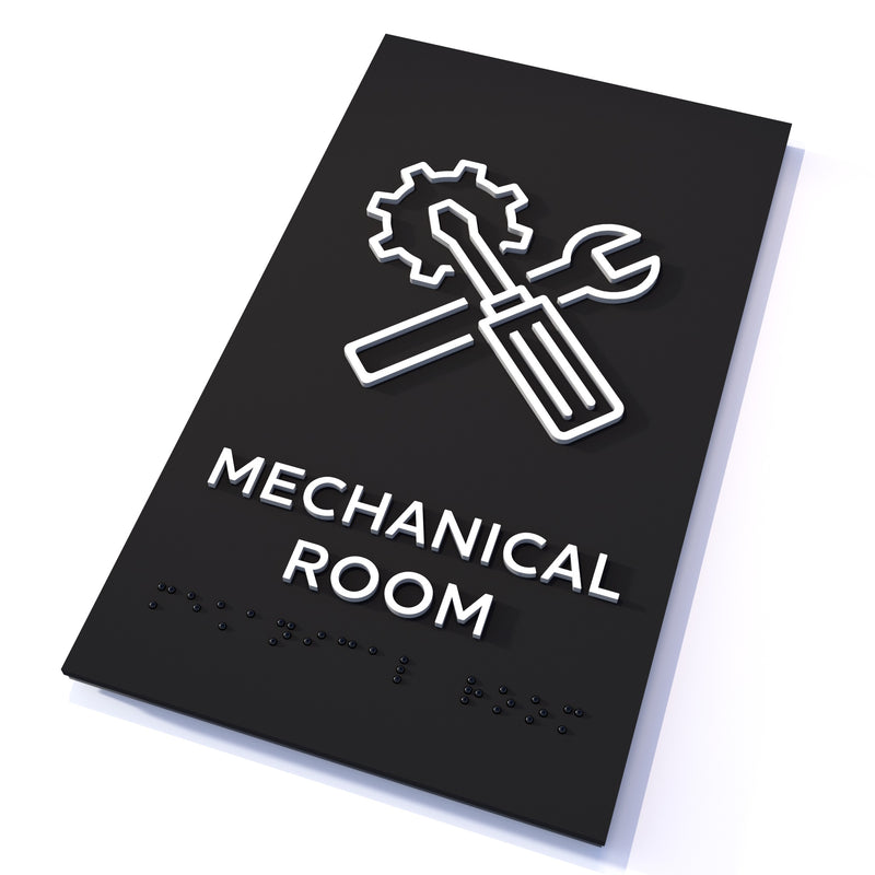 English / frosted black / Mechanical Room